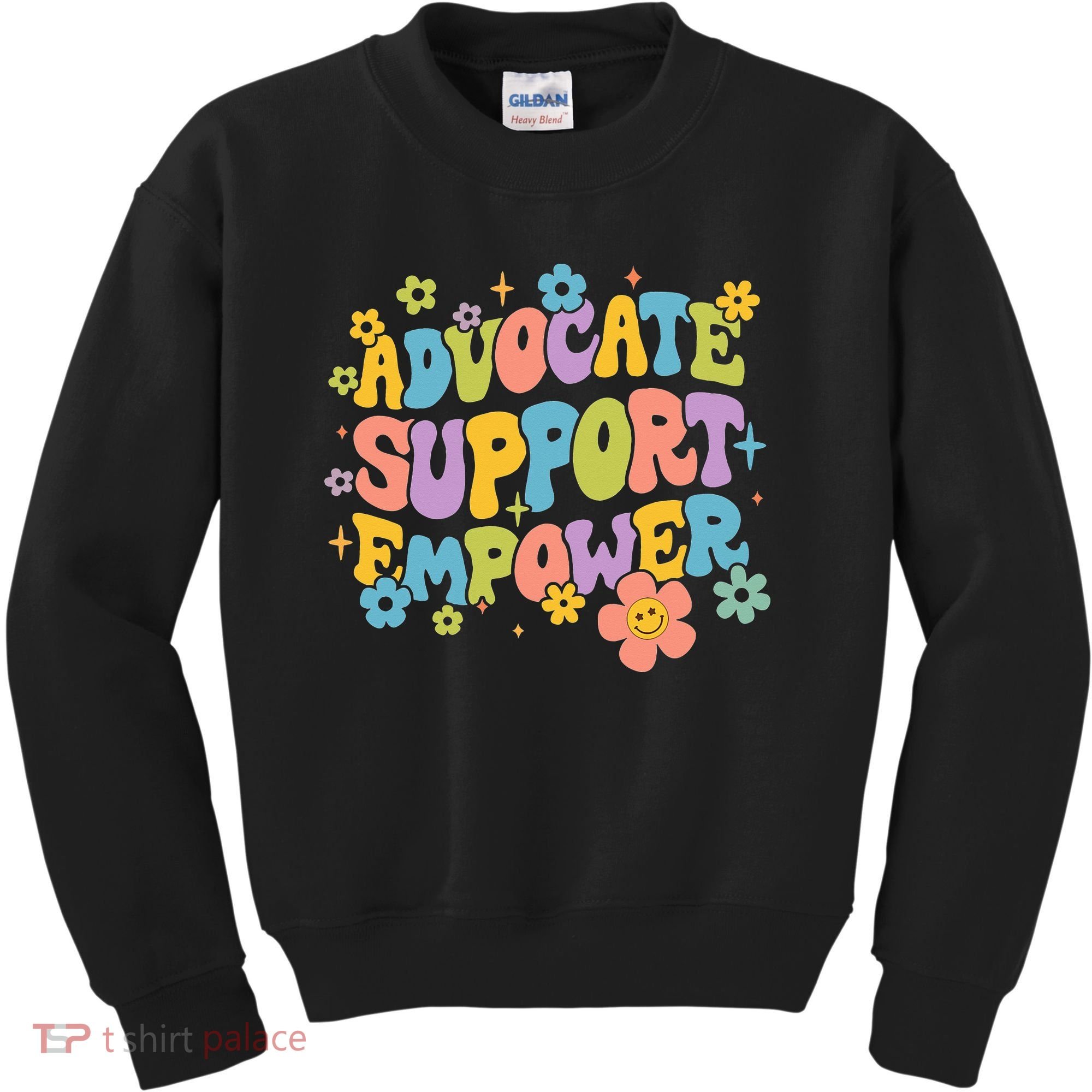Advocate Support Empower Retro Social Worker Graduation MSW Kids Sweatshirt