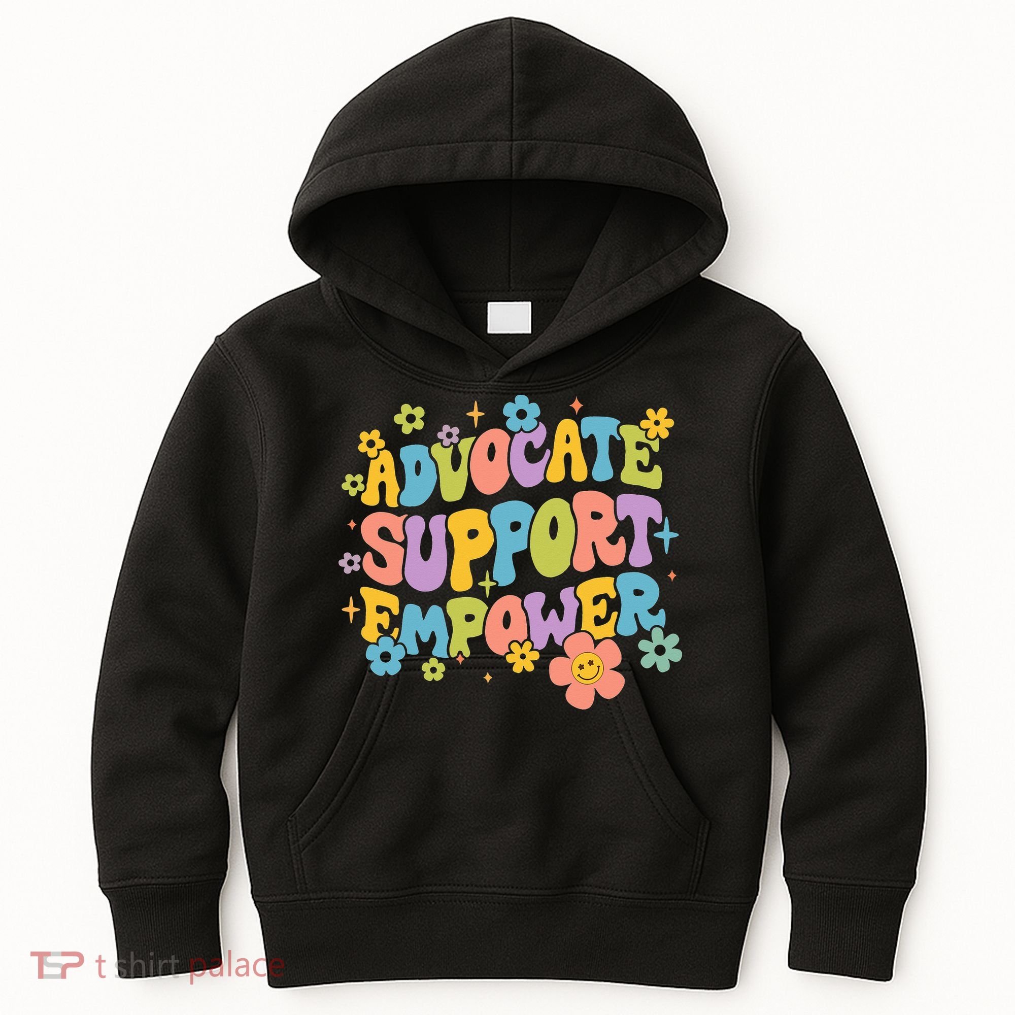 Advocate Support Empower Retro Social Worker Graduation MSW Kids Hoodie