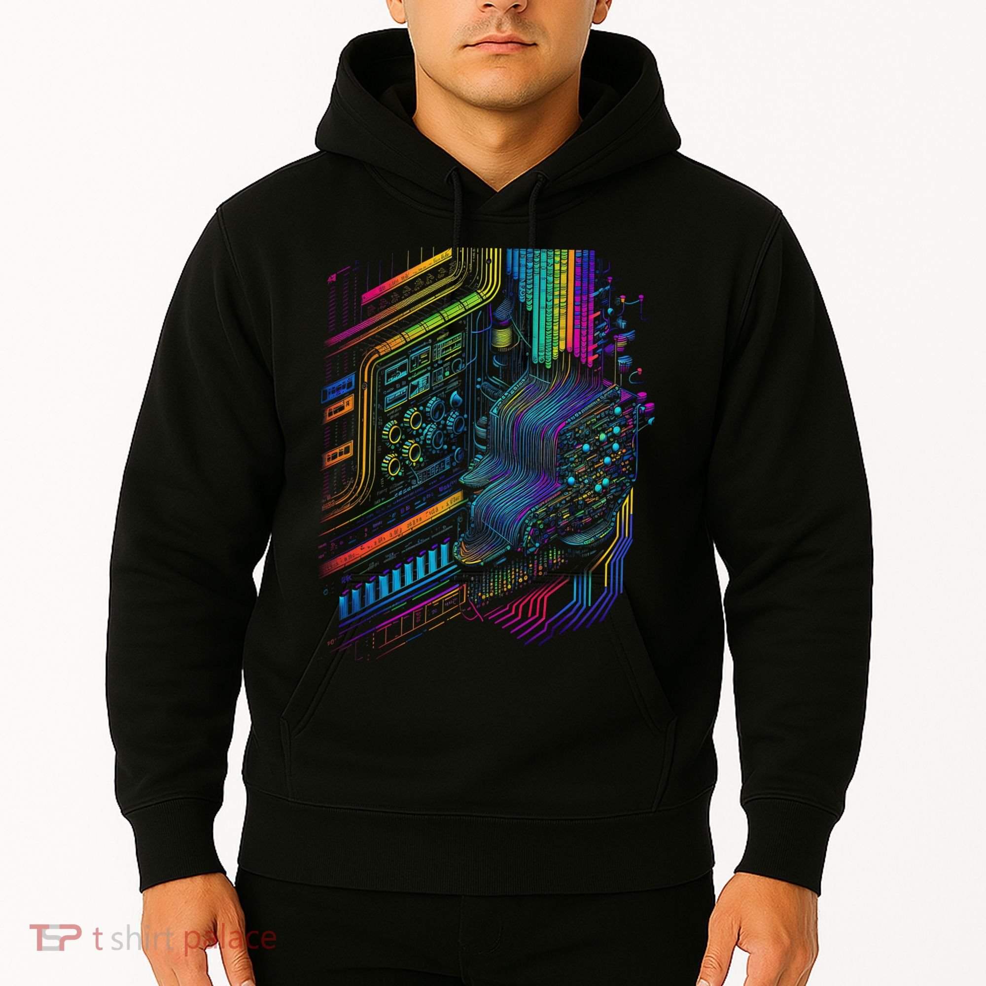 Analogue Synthesiser Electronic Music Modular Life Hoodie