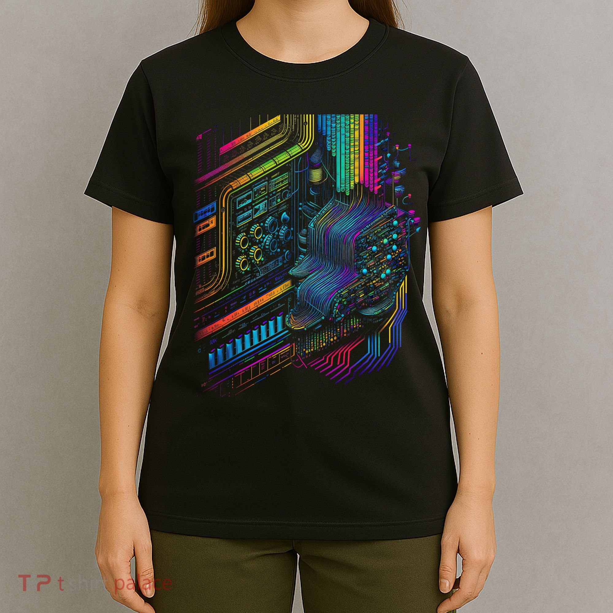 Analogue Synthesiser Electronic Music Modular Life T-Shirt