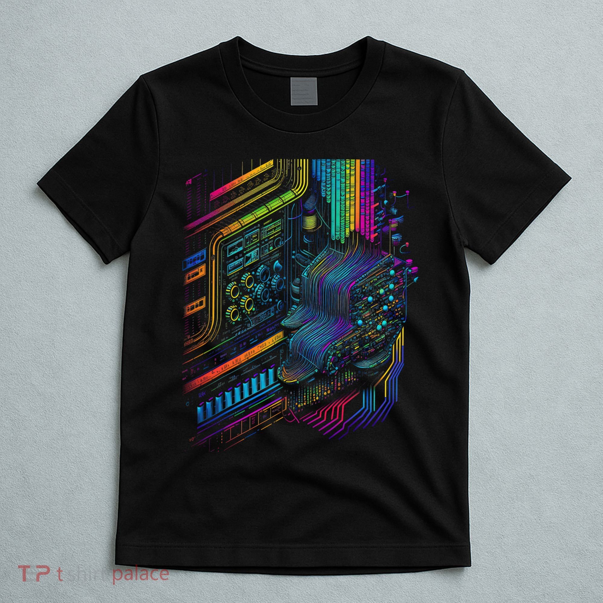 Analogue Synthesiser Electronic Music Modular Life T-Shirt