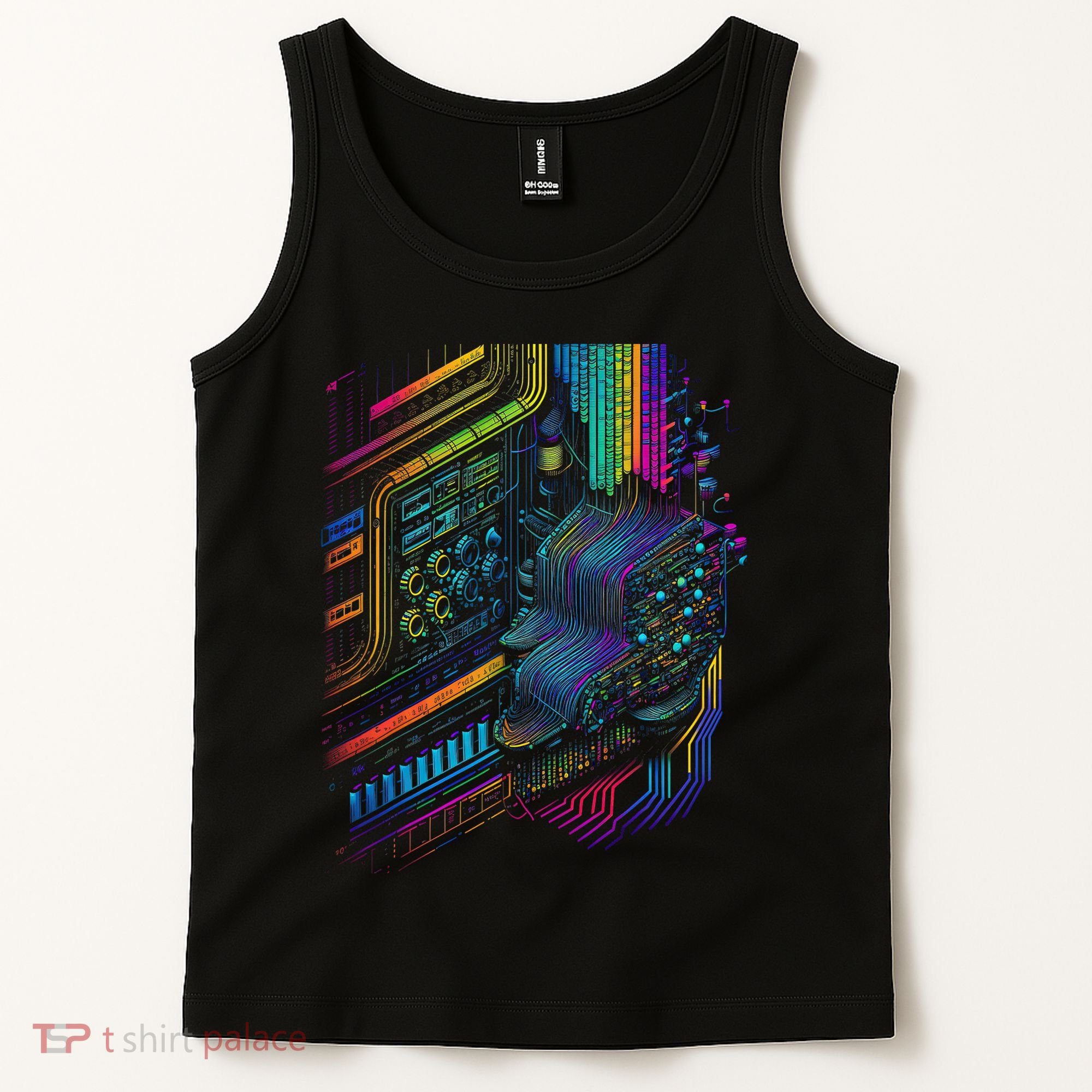 Analogue Synthesiser Electronic Music Modular Life Tank Top