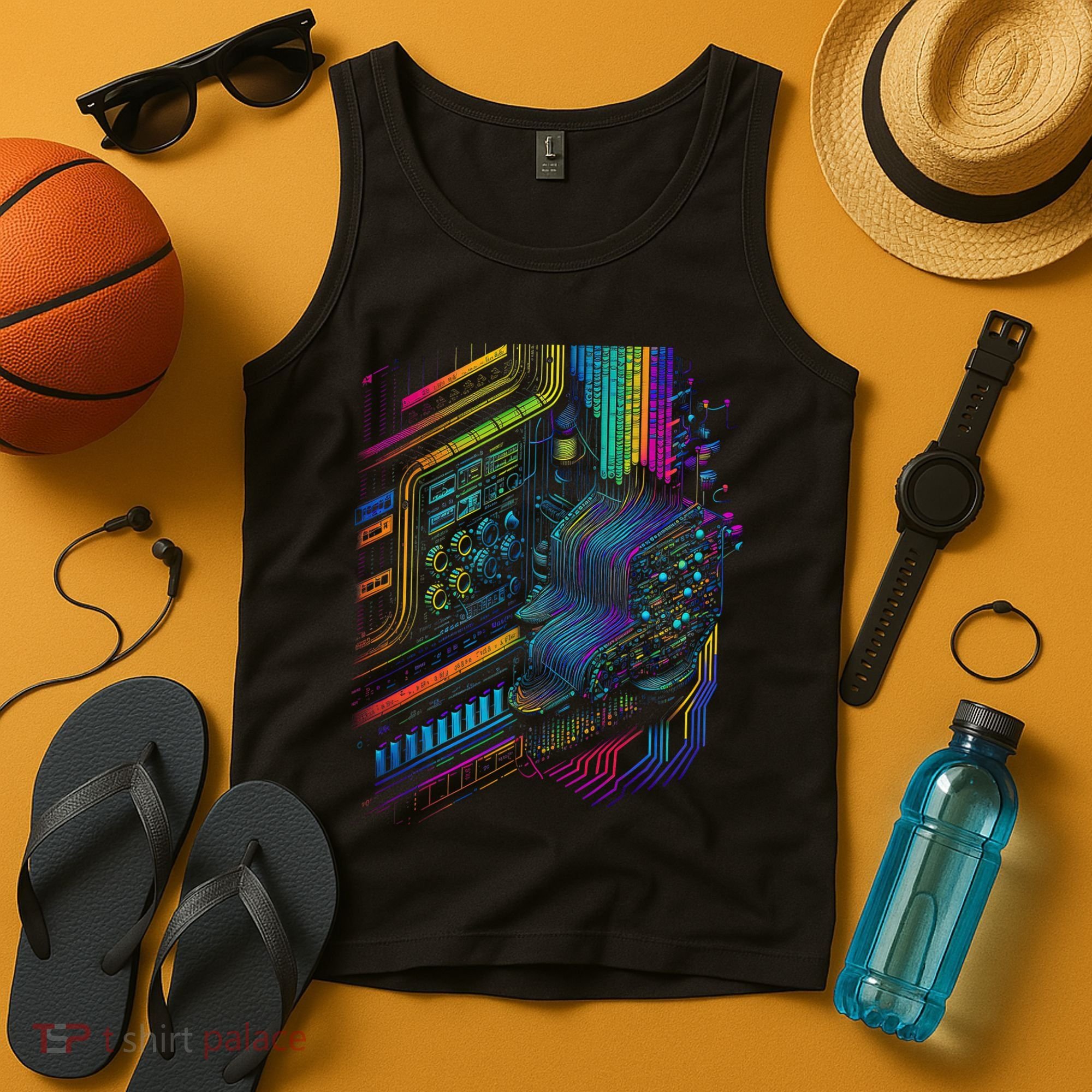 Analogue Synthesiser Electronic Music Modular Life Tank Top