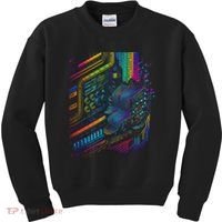 Analogue Synthesiser Electronic Music Modular Life Kids Sweatshirt thumb 0
