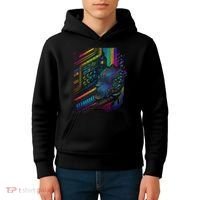 Analogue Synthesiser Electronic Music Modular Life Kids Hoodie thumb 4