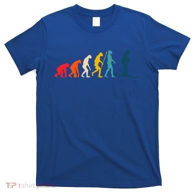 Alpine Ski Evolution Retro Vintage Slope Skiing Skier Cool Gift T-Shirt