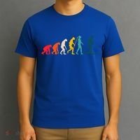 Alpine Ski Evolution Retro Vintage Slope Skiing Skier Cool Gift T-Shirt thumb 3