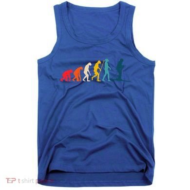 Alpine Ski Evolution Retro Vintage Slope Skiing Skier Cool Gift Tank Top
