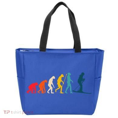 Alpine Ski Evolution Retro Vintage Slope Skiing Skier Cool Gift Tote Bag