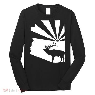 Arizona State Elk Hunting Long Sleeve Shirt