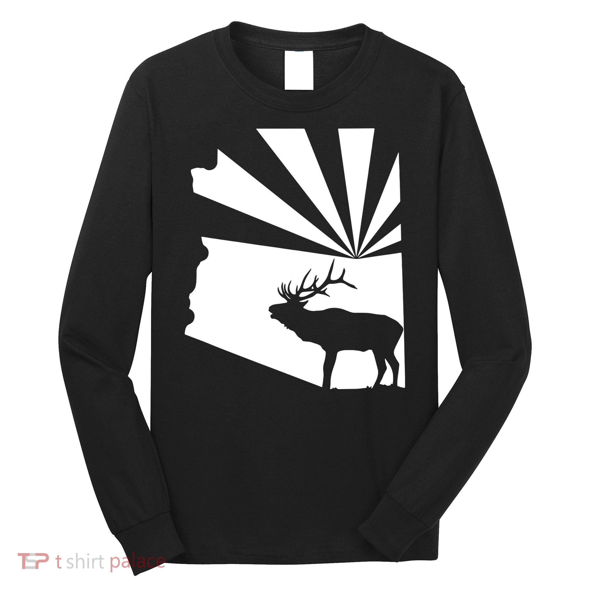 Arizona State Elk Hunting Long Sleeve Shirt