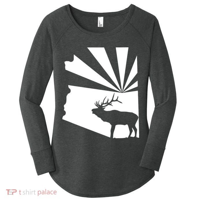 Arizona State Elk Hunting Women's Perfect Tri Tunic Long Sleeve Shirt ...