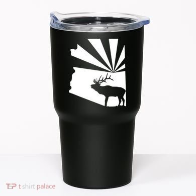 Arizona State Elk Hunting Tumbler
