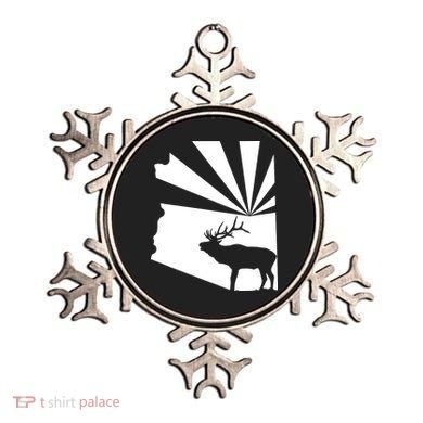 Arizona State Elk Hunting Ornament