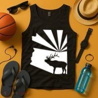 Arizona State Elk Hunting Tank Top thumb 4