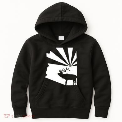 Arizona State Elk Hunting Kids Hoodie