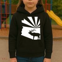 Arizona State Elk Hunting Kids Hoodie thumb 3