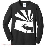 Arizona State Elk Hunting Kids Long Sleeve Shirt thumb 0