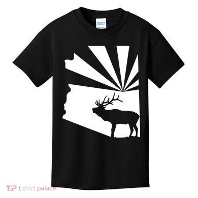 Arizona State Elk Hunting Kids T-Shirt