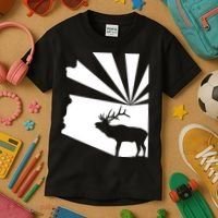 Arizona State Elk Hunting Kids T-Shirt thumb 3