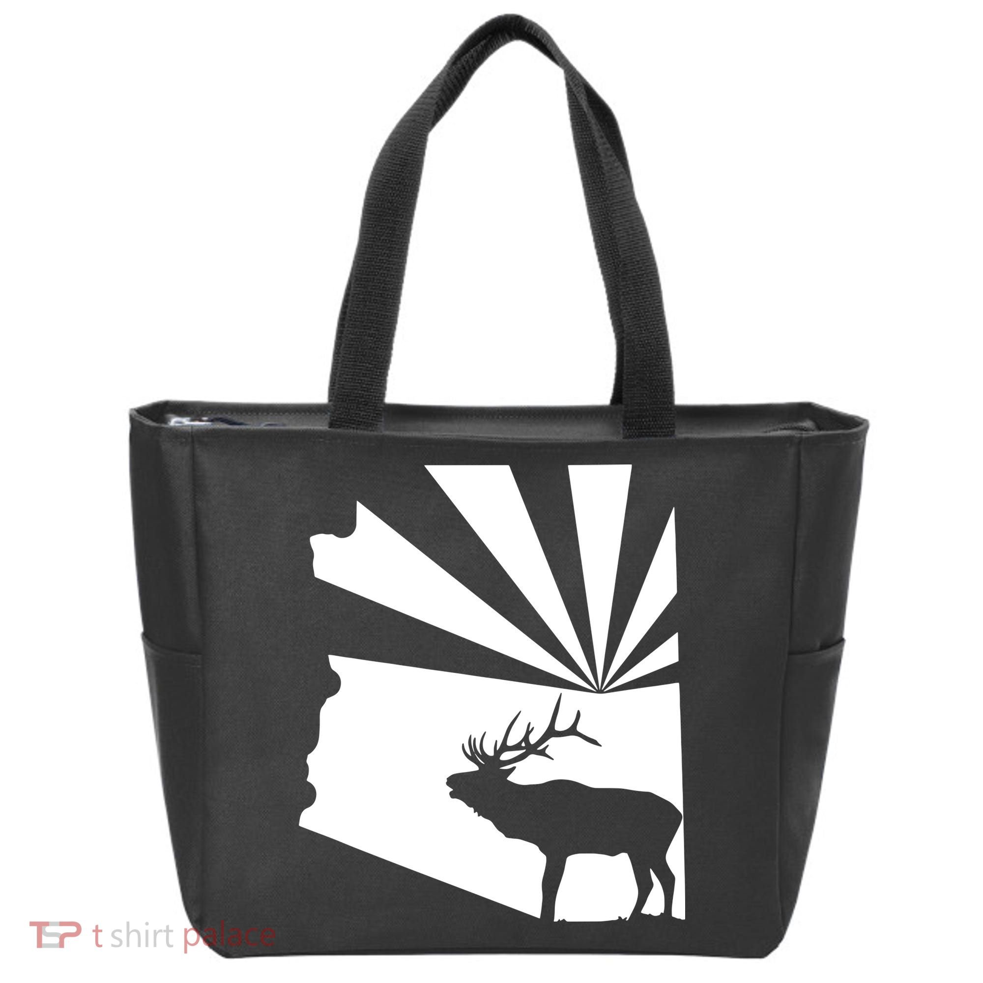 Arizona State Elk Hunting Tote Bag