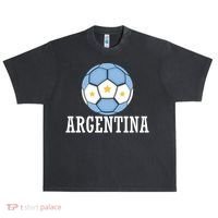 Argentina Soccer Fan Apparel Urban Oversized Heavyweight T-Shirt thumb 0