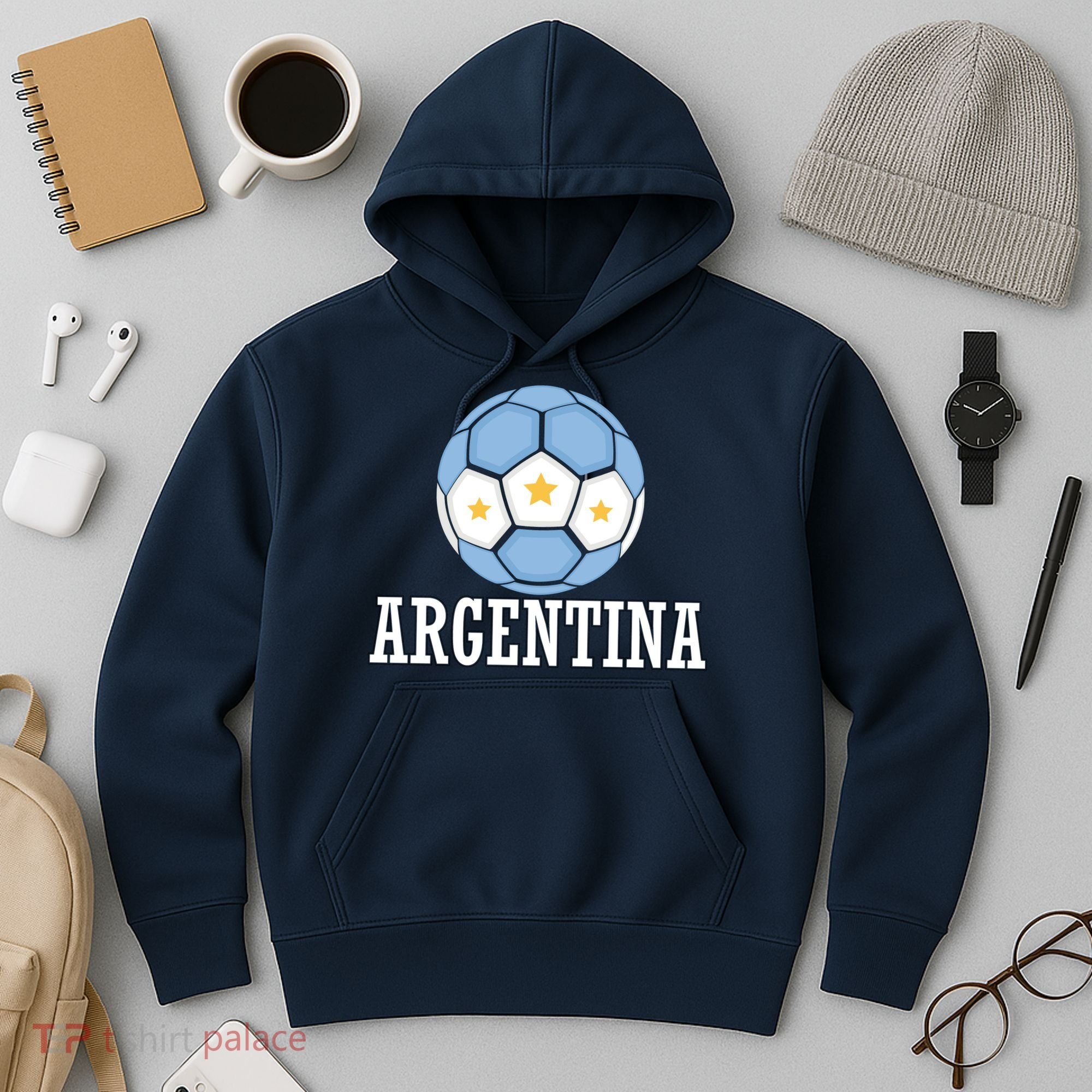 Argentina Soccer Fan Apparel Hoodie