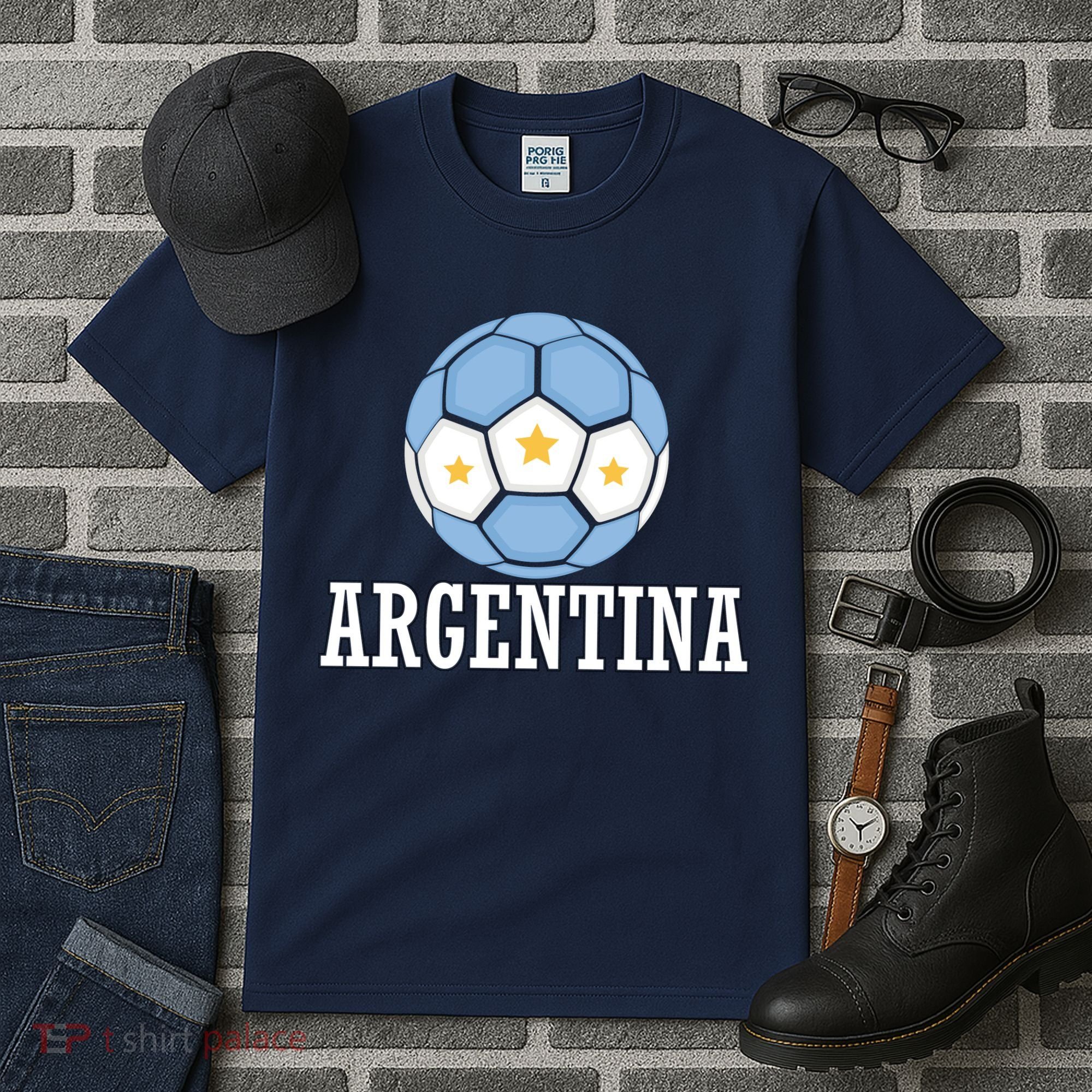 Argentina Soccer Fan Apparel Tall T-Shirt