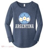 Argentina Soccer Fan Apparel Women's Perfect Tri Tunic Long Sleeve Shirt thumb 0