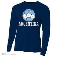 Argentina Soccer Fan Apparel Cooling Performance Long Sleeve Crew thumb 0