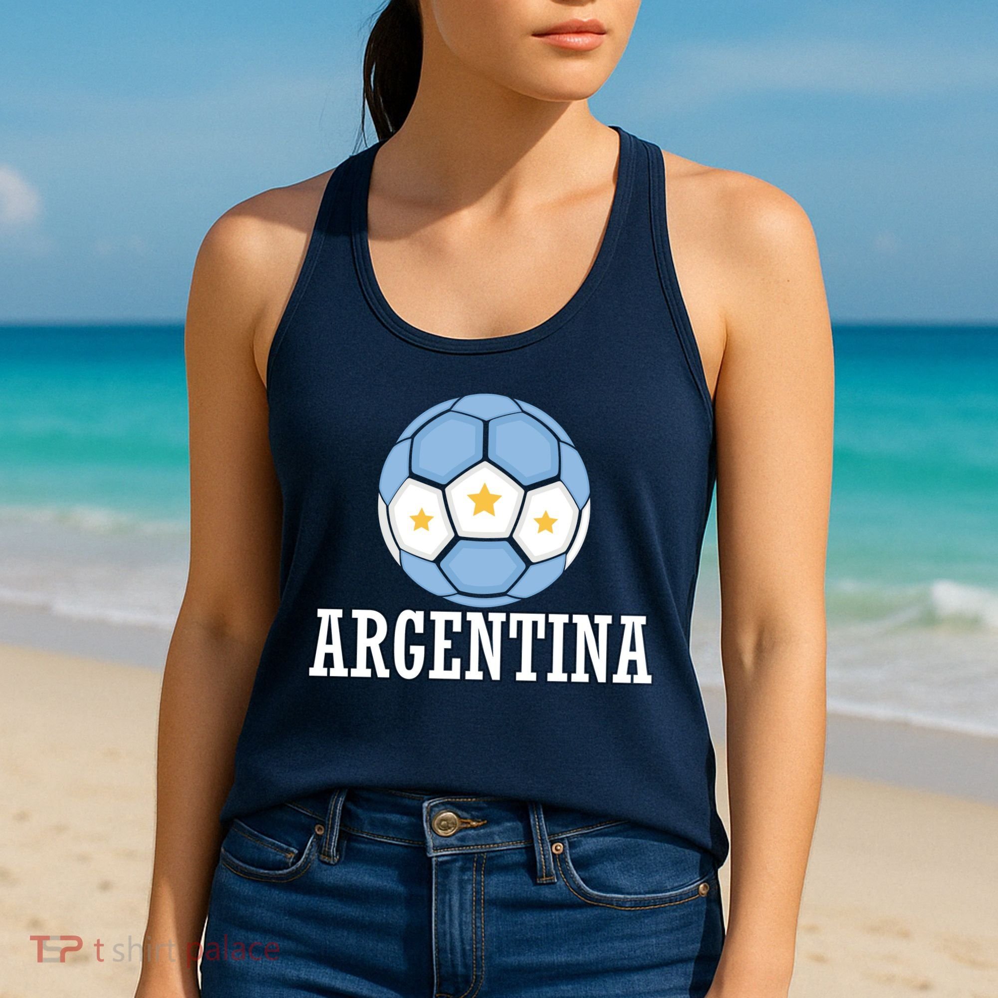 Argentina Soccer Fan Apparel Women's Tank Top