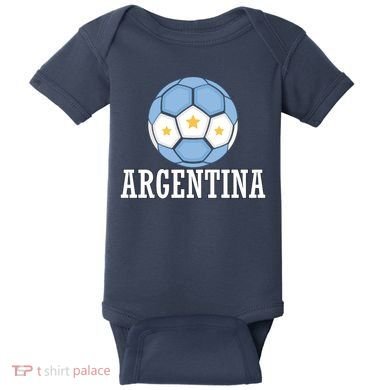 Argentina Soccer Fan Apparel Baby Bodysuit