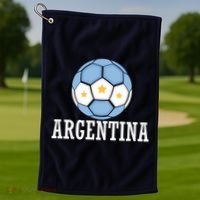Argentina Soccer Fan Apparel Golf Towel thumb 1