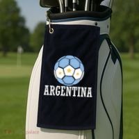 Argentina Soccer Fan Apparel Golf Towel thumb 2
