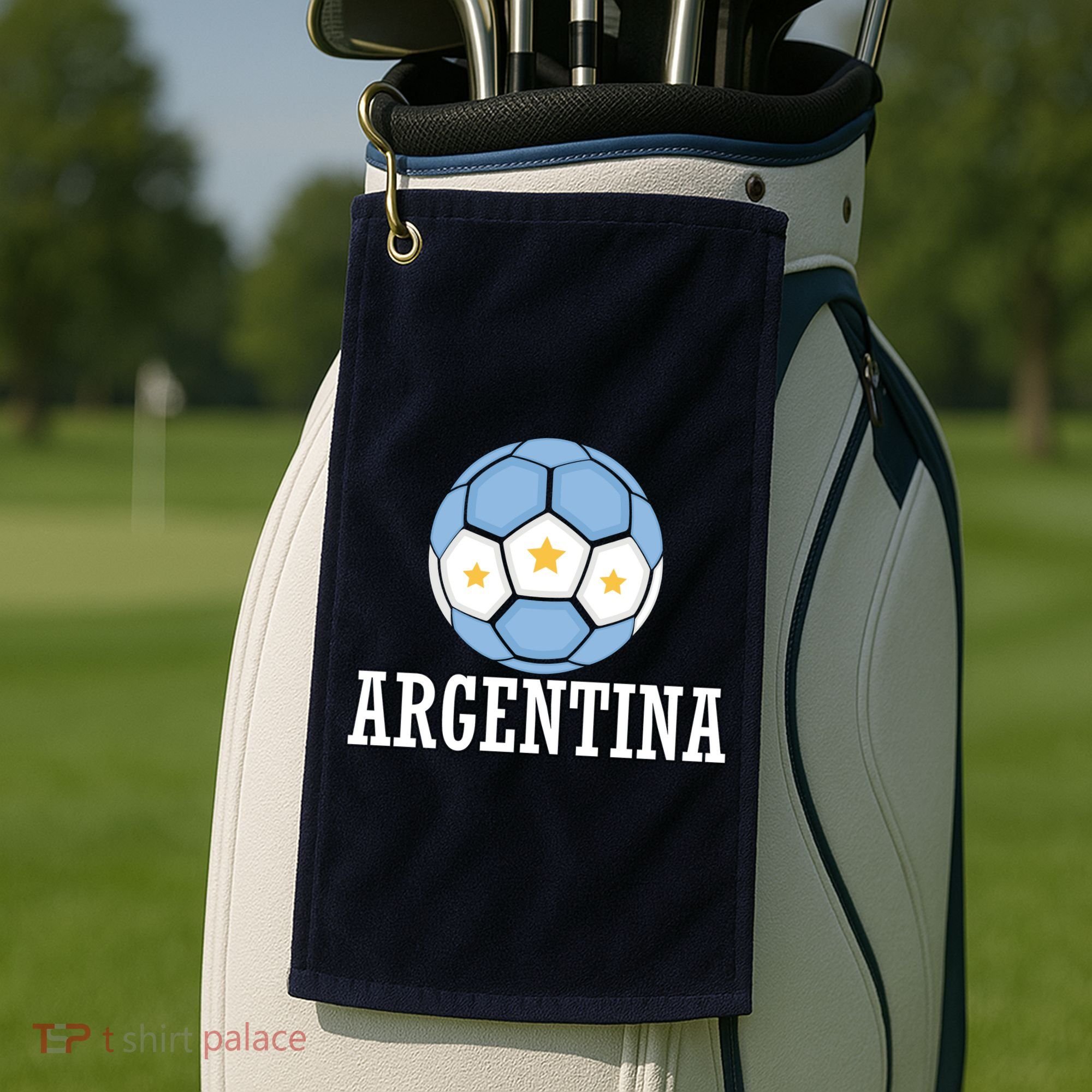 Argentina Soccer Fan Apparel Golf Towel