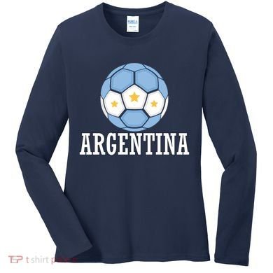 Argentina Soccer Fan Apparel Women's Long Sleeve Shirt