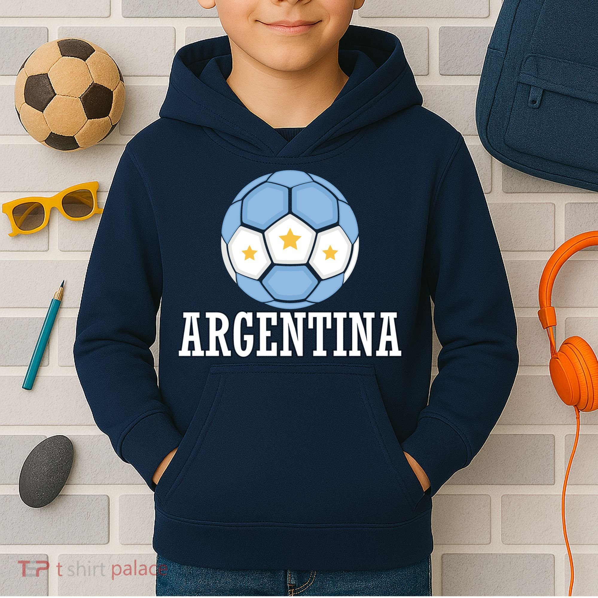 Argentina Soccer Fan Apparel Kids Hoodie