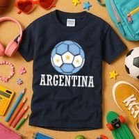 Argentina Soccer Fan Apparel Kids T-Shirt thumb 3