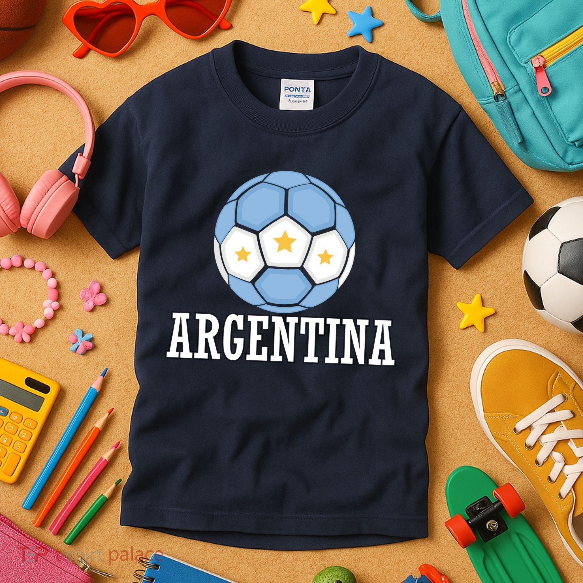 Argentina Soccer Fan Apparel Kids T-Shirt
