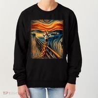 Artsy Scream For Giraffe Lovers Artistic Giraffe Women's Sweatshirt thumb 0