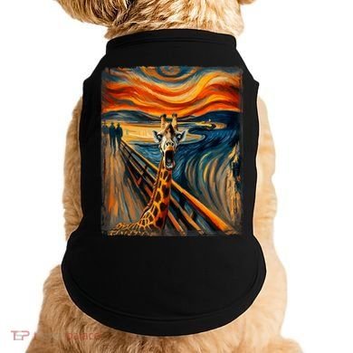 Artsy Scream For Giraffe Lovers Artistic Giraffe Doggie Tank