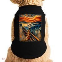 Artsy Scream For Giraffe Lovers Artistic Giraffe Doggie Tank thumb 0