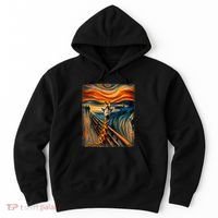 Artsy Scream For Giraffe Lovers Artistic Giraffe Hoodie thumb 0