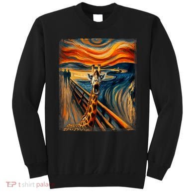 Artsy Scream For Giraffe Lovers Artistic Giraffe Sweatshirt