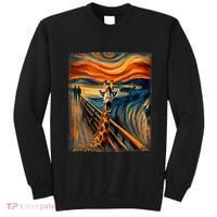 Artsy Scream For Giraffe Lovers Artistic Giraffe Sweatshirt thumb 0