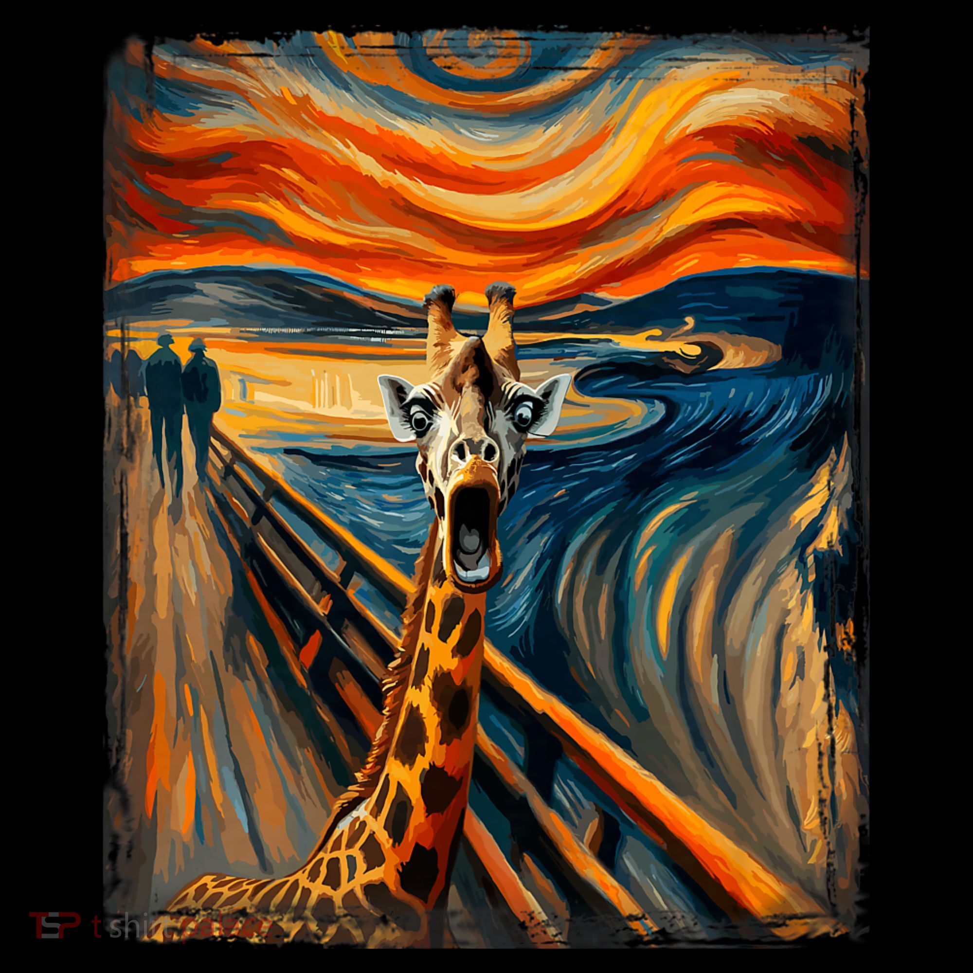 Artsy Scream For Giraffe Lovers Artistic Giraffe Sweatshirt