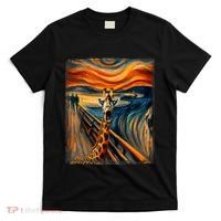 Artsy Scream For Giraffe Lovers Artistic Giraffe T-Shirt thumb 0