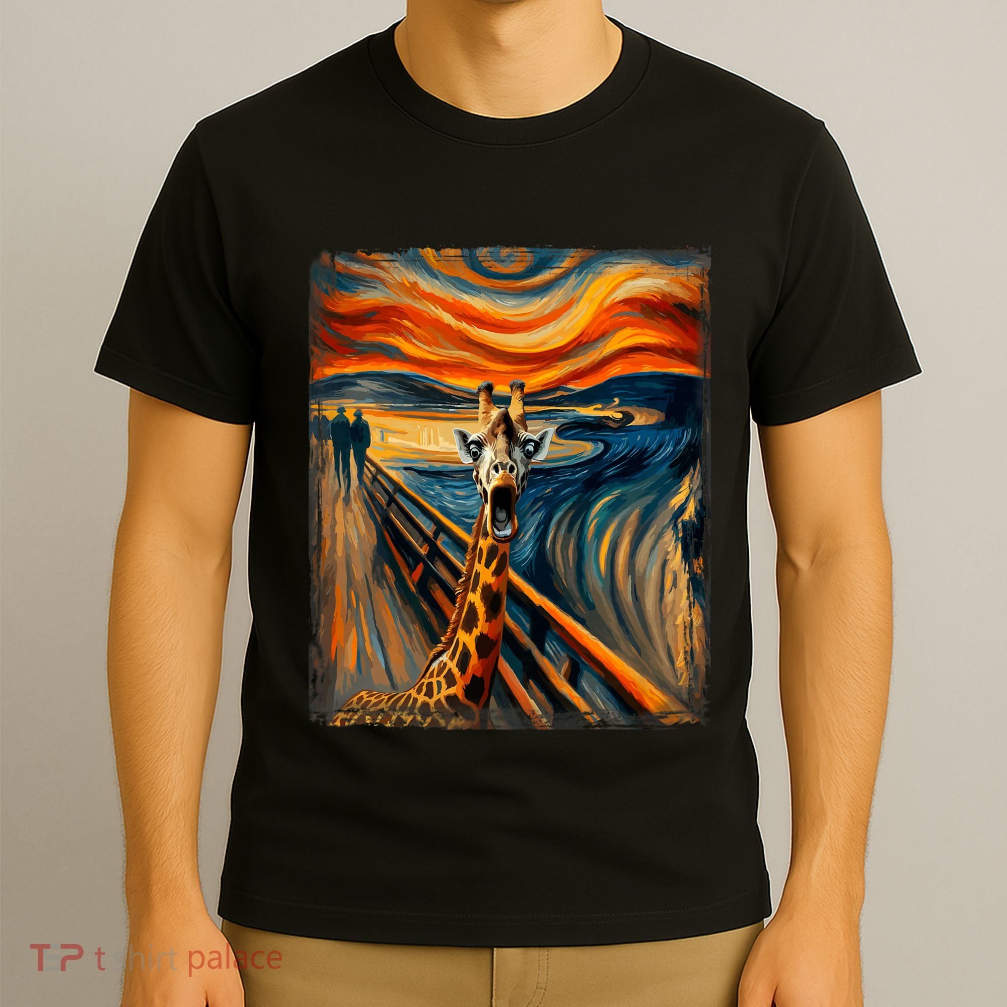 Artsy Scream For Giraffe Lovers Artistic Giraffe T-Shirt