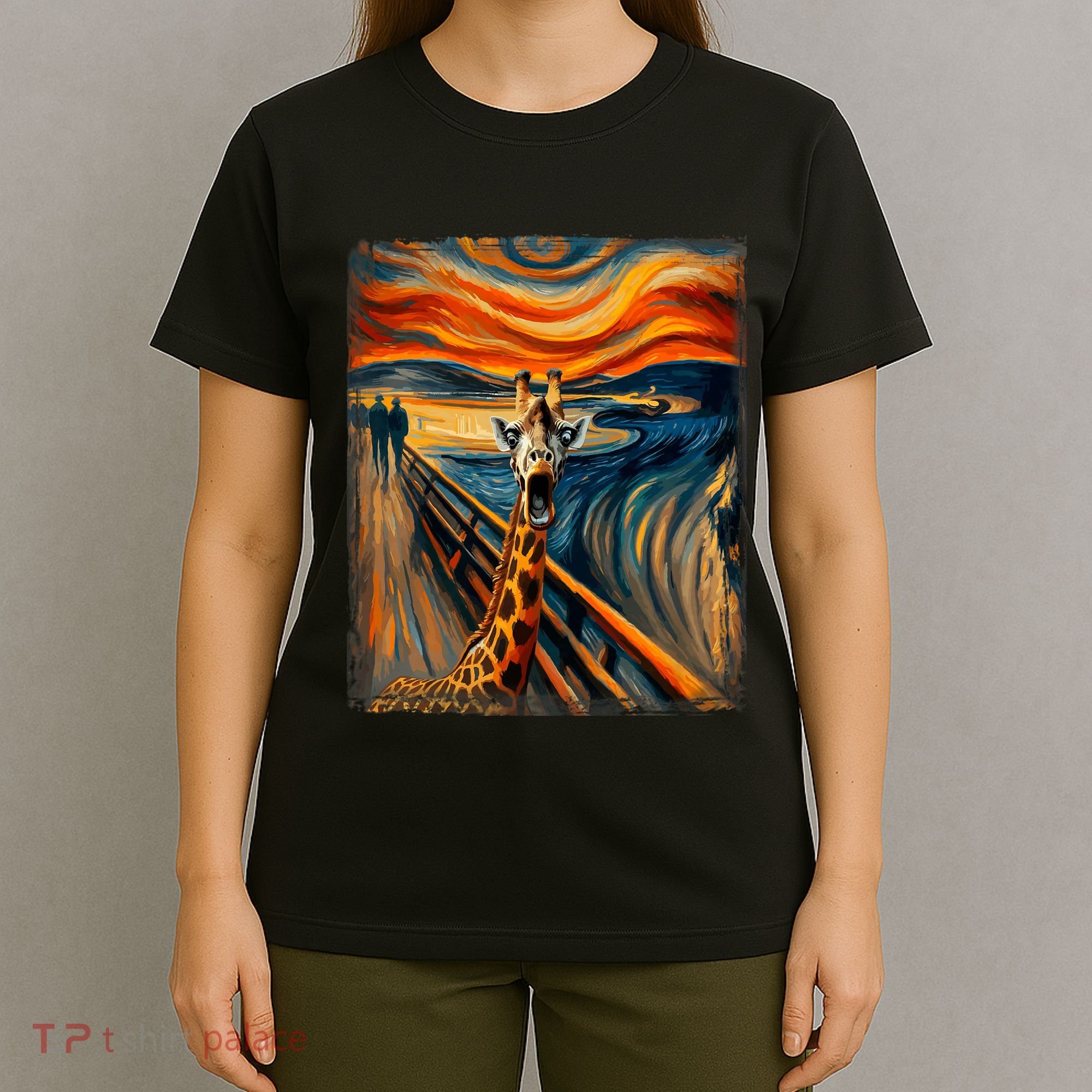 Artsy Scream For Giraffe Lovers Artistic Giraffe T-Shirt