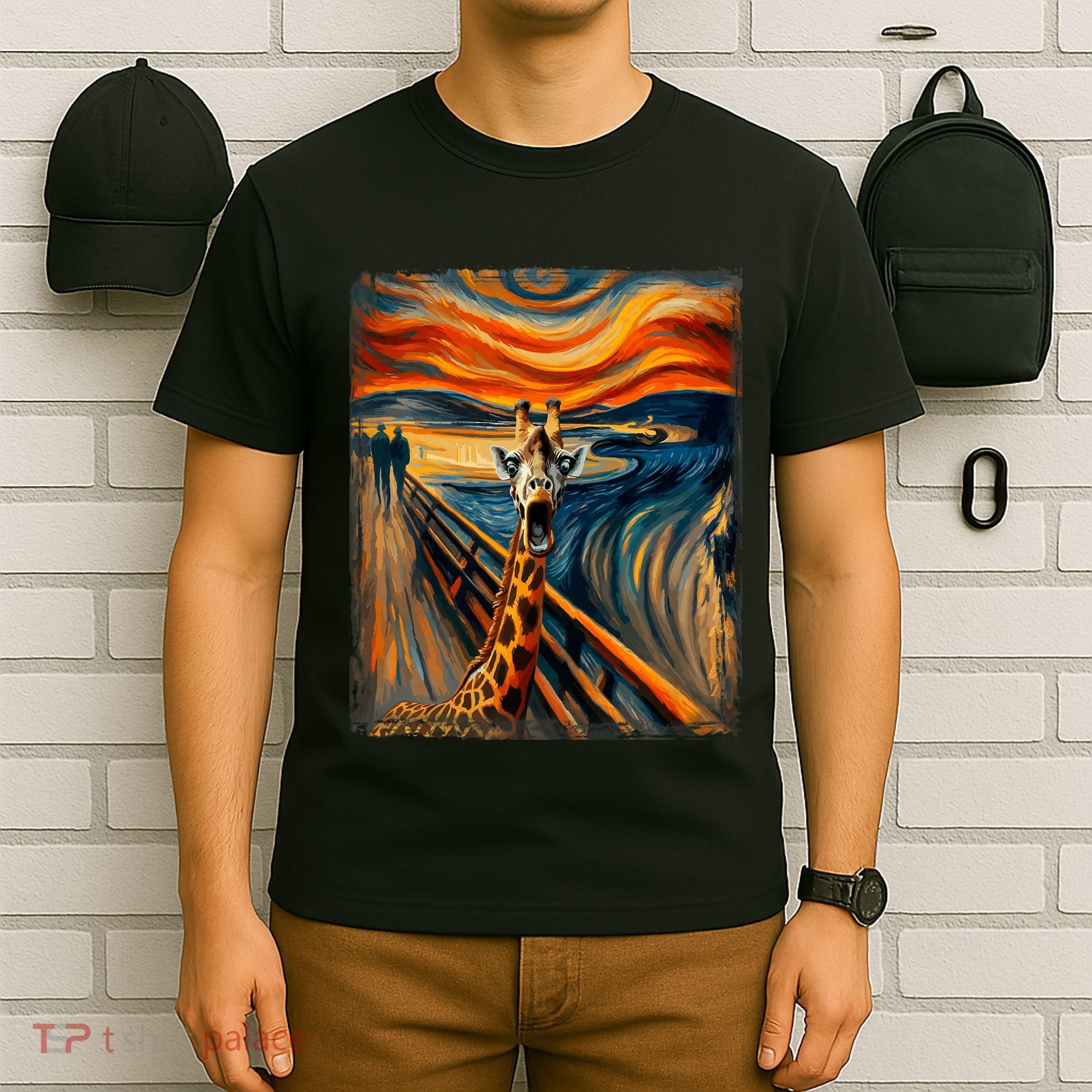 Artsy Scream For Giraffe Lovers Artistic Giraffe T-Shirt